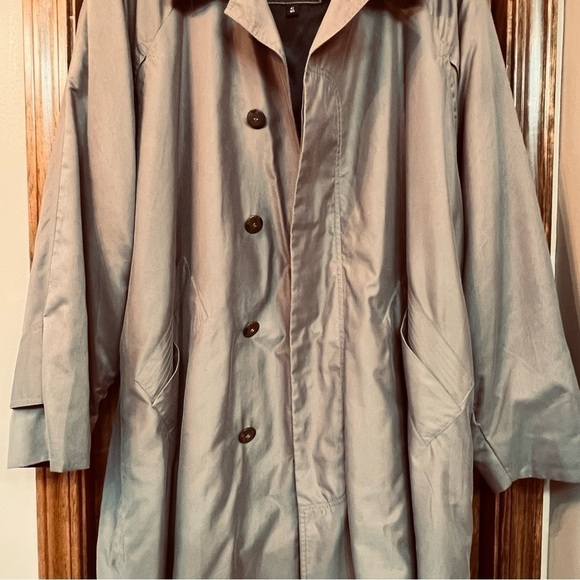 Bachrach Trench Coat Rain Coat Over Coat Removable Liner Sz 42R EUC No‎ Belt - Picture 6 of 14